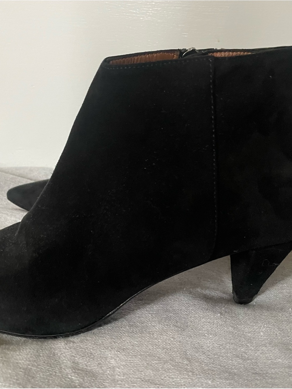 Aquatalia Black Suede Women's Ankle Booties